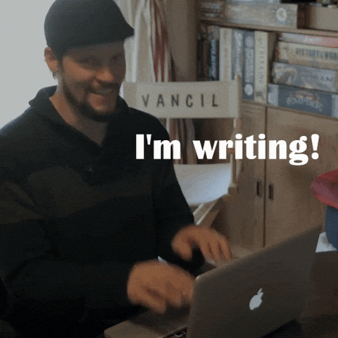 Writing Write GIF by Cabin 9 Films