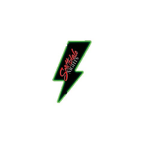 Lightning Bolt Sticker by Scottsdale Nights
