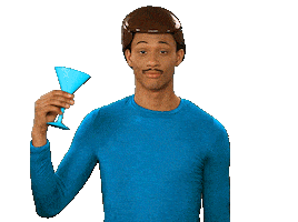 drunk go on Sticker by Originals