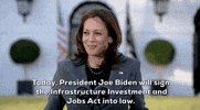 Kamala Harris Infrastructure GIF by GIPHY News