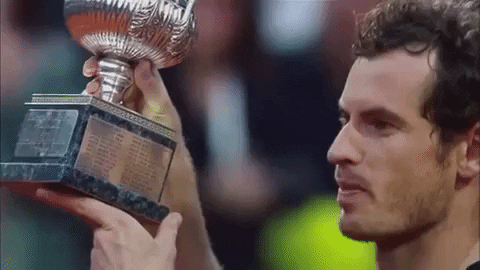 andy murray trophy GIF