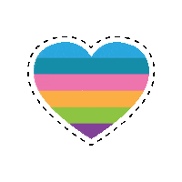 BanffPride heart pride loveislove banff Sticker