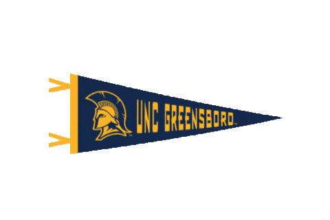 Blue And Gold Sticker by UNCG