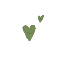 Green Heart Sticker