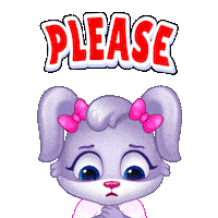 Begging Please Please Please Sticker by Lucas and Friends by RV AppStudios