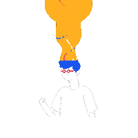 Brain Sticker by A R T H U R