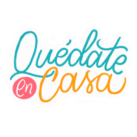 Lettering Stay Home Sticker by Jenn Arregocés