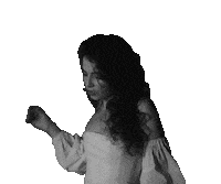 White Dress Dancing Sticker by DELLAFUENTE