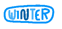 Winter Text Sticker