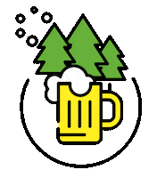 Friends Beer Sticker by Three Seasons Bike