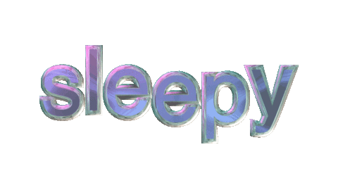 sleepy text Sticker by mess
