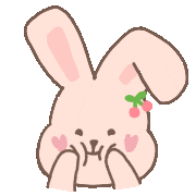 CherryYang happy smile rabbit cherryfriends Sticker