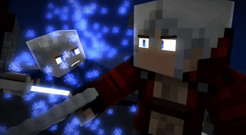 NinjaComix minecraft dante vergil dmc3 GIF