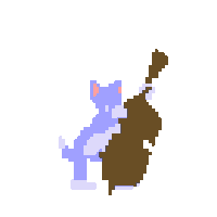 Pixel Art Tom Sticker