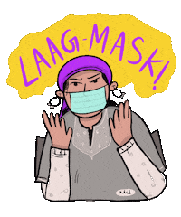 Mask Kashmir Sticker