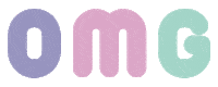 fairyflux omg rainbow text pastel Sticker