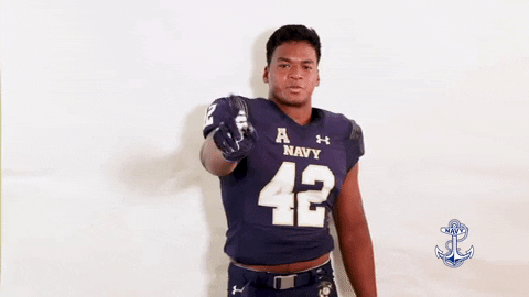 Navy Football GIF by Navy Athletics