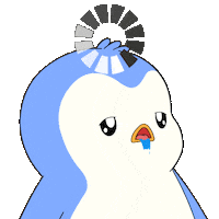 Penguin Think Sticker by Pudgy Penguins