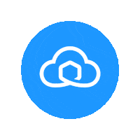 Sendcloud logo blue bounce branding Sticker