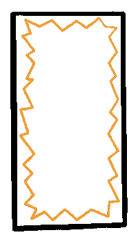 Orange And Black Pixel Sticker