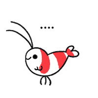 bee shrimp fun Sticker by pikaole