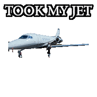 Im Rich Private Jet Sticker