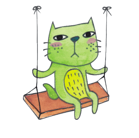 Sitting Chill Out Sticker