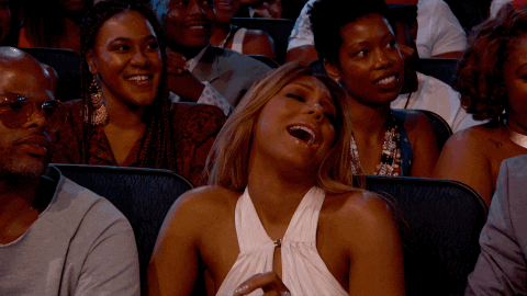 Tamar Braxton Laughing GIF by BET Awards