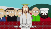 jesus crowd GIF by South Park 