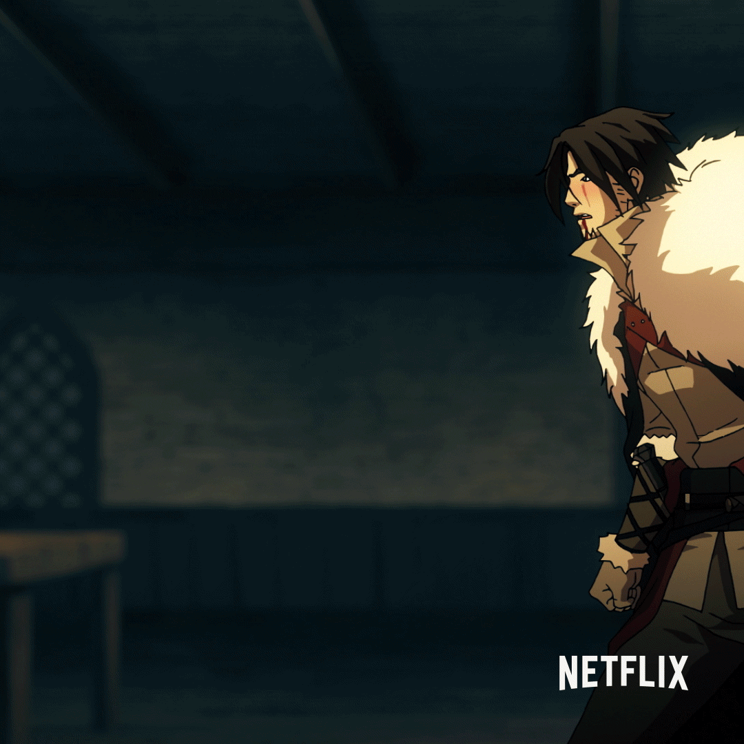 Bar fight trevor belmont GIF by NETFLIX