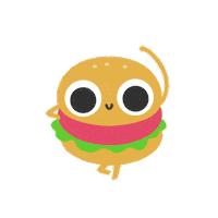 Burger Dancing Sticker