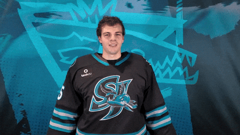 Flexing San Jose GIF by San Jose Barracuda