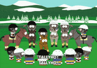 token black horse GIF by South Park 