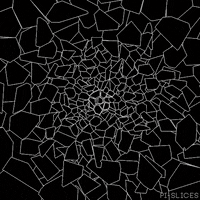 shatter black and white GIF by Pi-Slices