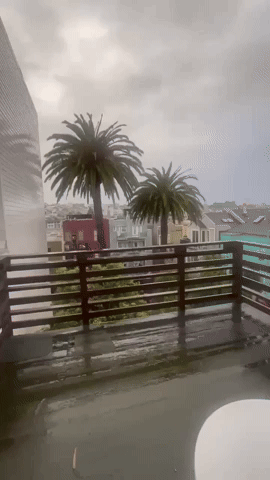 Atmospheric River Brings Strong Winds and Rain to San Francisco
