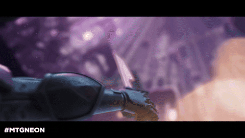 Neon Cyberpunk GIF by Magic: The Gathering