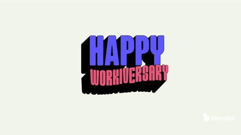 Work Anniversary GIF by Biteable
