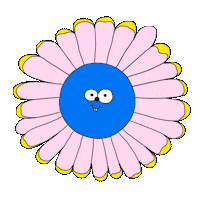 Flower Wink Sticker by julia farkas