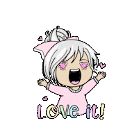 love it heart eyes Sticker by wilawaloco