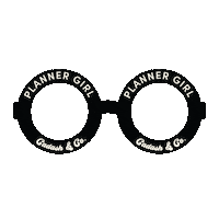 Cadashco beauty glasses boss planner Sticker