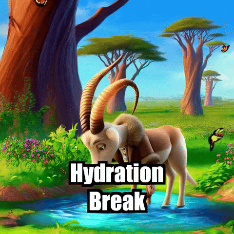 Watering Hole Wildlife GIF by Radiantelope