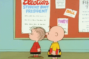 Youre Not Elected Charlie Brown GIF by Peanuts