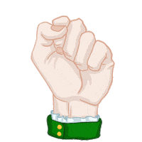 Hand Patrick Sticker by Stickerpacks.design