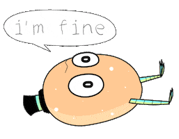 Sad Egg Sticker