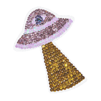 Stompface space sparkle galaxy ufo Sticker