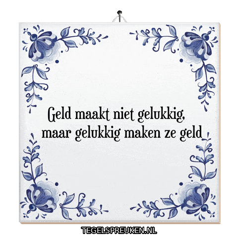 Nl Geld Sticker by Tegelspreuken.nl