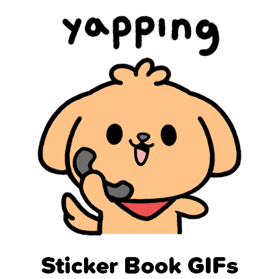 Talking Golden Retriever Sticker by Sticker Book iOS GIFs