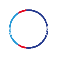 OramaElpidasAssociation love heart unity blue Sticker