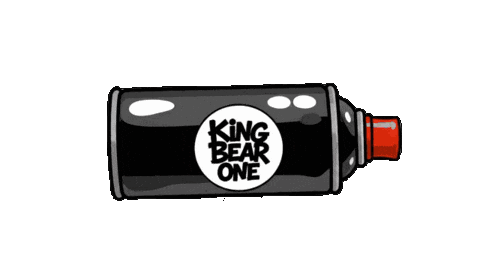 kingbear_one giphyupload giphycreatortest graffiti spray Sticker