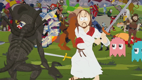 halloween jesus GIF by South Park 